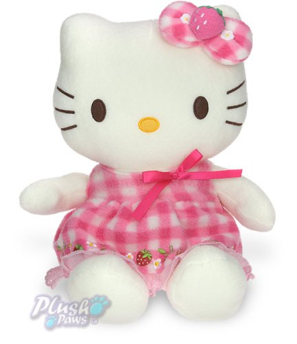 Childrens Toyshop  Toys : Sanrio - Hello Kitty Strawberry Plush Soft Toy, 30cm