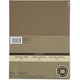 Cardstock Paper Value Pack, 8.5" x 11" in Kraft by Recollections
