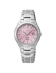 Ladies Seiko Pink Dial Solar Watch