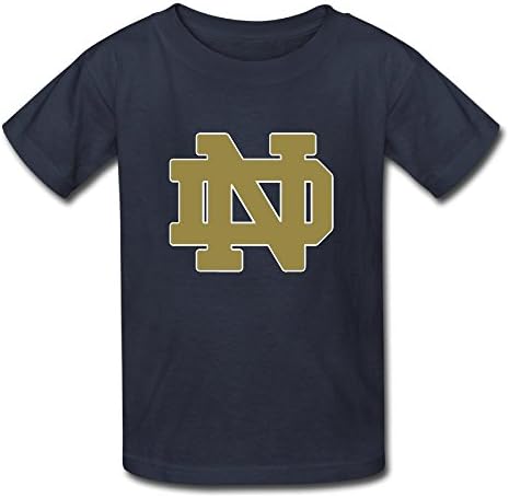 TAEYANG Kid's Notre Dame Fighting Irish Team Soft T-shirt Navy