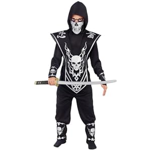 Skull Lord Ninja Child Costume, Multicoloured, Size Large (12-14)
