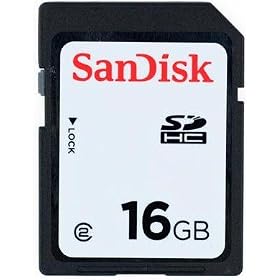 SanDisk 16 GB Class 2 SDHC Flash Memory Card SDSDB-016G (Bulk Packaging)