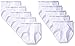 Hanes Big Boys 12-Pack Classics Brief, White, Large