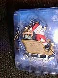 Rudolph the Red Nosed Reindeer Santa in Sleigh Christmas Ornament by Enesco