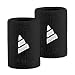 Adidas Overtime Tennis Wristband - 1 pair per pack - Large - Black
