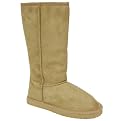 Women's Adi Designs Faux Suede 12 Inch Boots - Camel