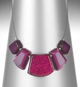 Square Chunky Bead Collar Necklace