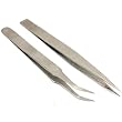 2 Bead Pearl Tweezers Jewelers Beading Knotting #AA #F