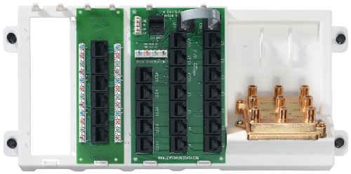 Leviton 47606-AHT Advanced Home Telephone and Video Panel, White Leviton 47606-AHT Advanced Home Telephone and Video Panel, White