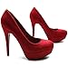 Ollio Women's Platform Shoe Stiletto Faux Suede Classic High Heel Multi Color Pump