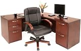 71in x 82in Wood Veneer L Shaped Desk
