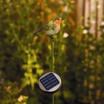Solar Light Garden Bird - Robin