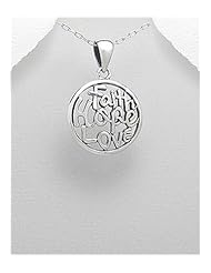 Message Pendant Necklace In 92.5 Sterling Silver