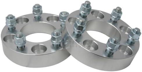 (2) 1.25" (32mm) 5x114.3 (5x4.5) to 5x120.65 (5x4.75) Wheel Adapters/Spacers with 12x1.5 studs/nuts