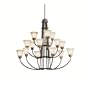 Kichler Lighting 1667OLZ 15 Light Polygon Chandelier, Olde Bronze
