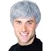 NEW MENS MODERN GUY CUT GREY WIG FANCY DRESS COSTUME