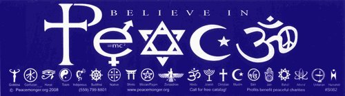 Believe in Peace Bumper Sticker