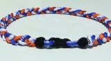 Titanium BASEBALL 3 ROPE NECKLACE FL GATOR COLORS