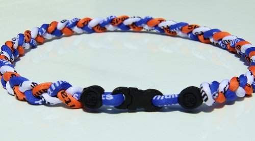 Titanium BASEBALL 3 ROPE NECKLACE FL GATOR COLORS