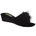 Sleepers Womens/Ladies Anne Jewelled Rosette Boa Mule Slippers