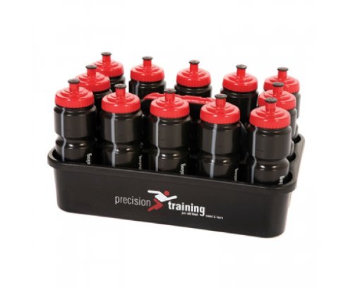 PRECISION TRAINING 12 Bottles & Carrier (Black)