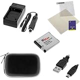 GTMax Replacement Standard Li-ion Battery + AC Wall Charger with Car Adapte ....