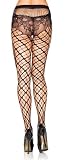 (レッグアベニュー)Leg Avenue 9168格子模様ネットパンティストッキング ネットプリント