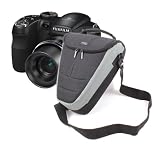Portable Nylon Grey And Black Carry Case For Fujifilm S2950, S1600, HS10, HS20EXR By DURAGADGET