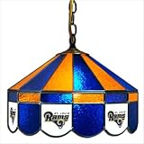 Imperial St. Louis Rams Licensed 16-Inch Diameter Stained Glass Pub Light