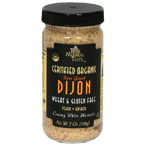 True Natural Taste Organic Creamy White Mustard, Stoneground Dijon, 7-Ounce Jars (Pack of... by True Natural Taste