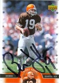 Bernie Kosar Autographed/Hand Signed Football Card (Cleveland Browns)