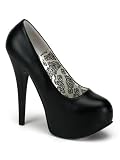 41uTnzNAZ1L. SL160  Bordello Black High Heel Platform Pump   6