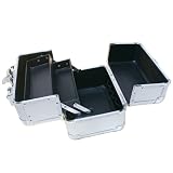 アルミフレーム コスメケース シルバー Sサイズ a06715 <34897>