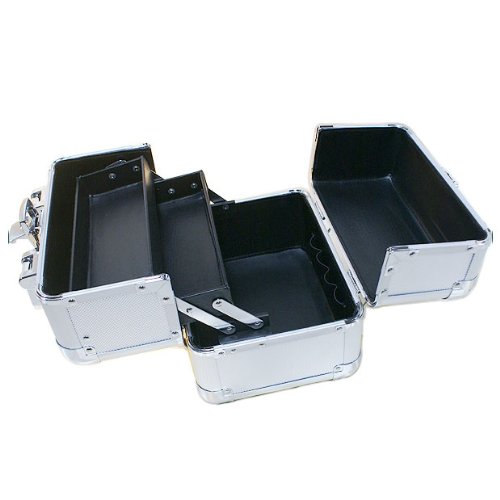 アルミフレーム コスメケース シルバー Sサイズ a06715 <34897> 