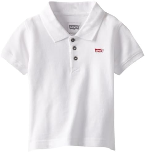 Levi's Little Boys' Edison Polo, White, 4T