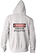 Warning: Guitar Player with an attitude Adult Zippered Hooded (Hoody) Sweatshirt Fleece Jacket In Various Colors
