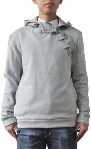 WantDo Men's Fashion Hoodie Jacket ZH-W03 Gray,X-Large