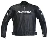 Power Trip VTX Leather Mens Motorcycle Jacket Black XL