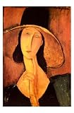 Portrait of a Woman  in Large Hat, c.1918 Art Poster Print by Amedeo Modigliani, 24×36