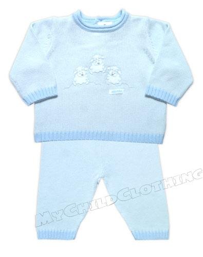 Buy White Cloud Sheep Baby Boy Knit Set
