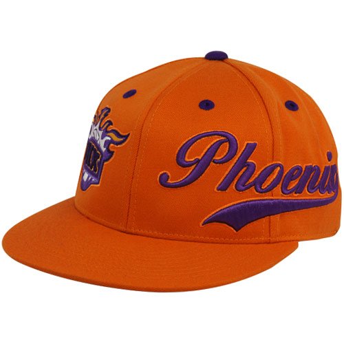 adidas Phoenix Suns Orange Doubleheader 210 Fitted Hat (Large/X-Large)