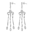 Sterling Silver Earrings with Clear CZ