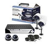 Zmodo 4 Channel Security Camera DVR System with Built-in 500GB Hard Drive. Complete Kit!