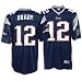 Tom Brady New England Patriots #12 Authentic Reebok NFL Football Jersey (Blue)