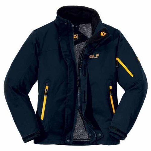 Jack Wolfskin Wanderjacke RESOLUTION JACKET MEN blue graphite , Herrentextil abc:M Jack Wolfskin Wanderjacke RESOLUTION JACKET MEN blue graphite , Herrentextil abc:M
