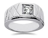 0.50 CTW Men's Diamond Ring in Platinum