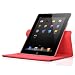 Ctech 360 Degrees Rotating Stand (red) pu Leather Case for Apple iPad 2 2nd gengeration