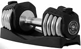 XMark Fitness Pair of Adjustable 25lb Dumbbells Set Of 2