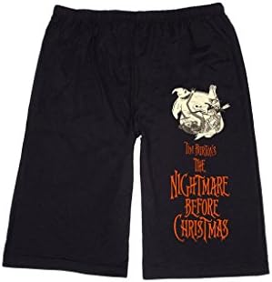 HANLU Men's the nightmare before christmas Lounge breeches Shorts Pants M Black