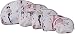 UberLyfe Fashionable Times Multipurpose Pouch or Purse for Women - Beige - Combo of 5 (PU-001025-VIN) RS.250.00